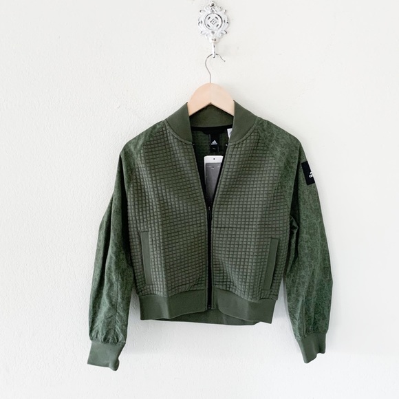 adidas Jackets & Blazers - new✨ adidas moonwashed bomber jacket in base green